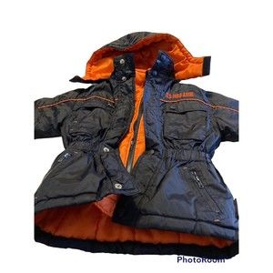 US Polo Assn 24 months  blue and orange coat
